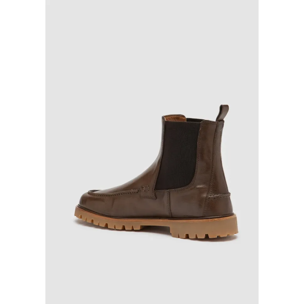 Brauner Chelsea Boot aus Kalbsleder