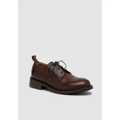 Brauner Lederschnürschuh