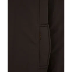 Brauner Reißverschluss Mantel Taschen