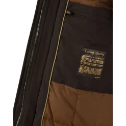 Brauner Reißverschluss Mantel Taschen