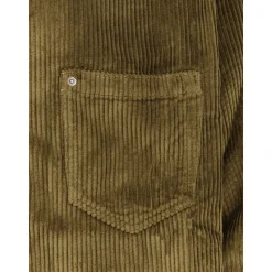 Braunes Hemd mit Leder-Logo-Patch