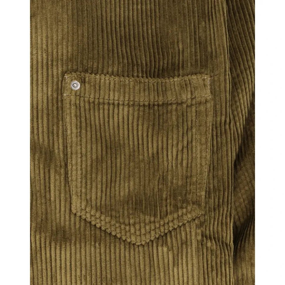 Braunes Hemd mit Leder-Logo-Patch