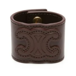 Braunes Leder Haar Manschette Armband