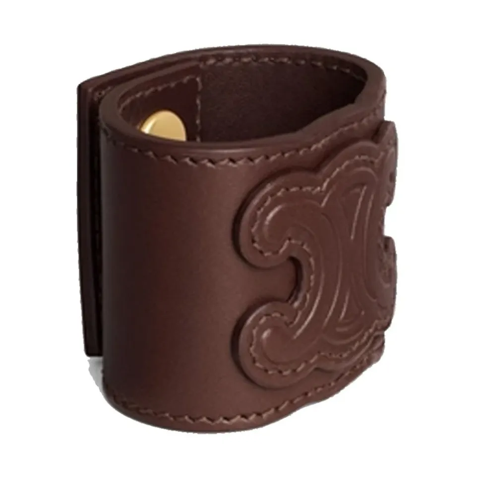 Braunes Leder Haar Manschette Armband