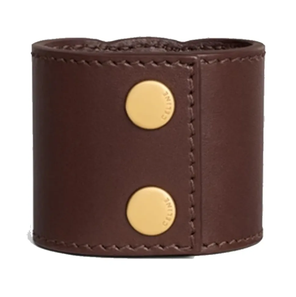Braunes Leder Haar Manschette Armband