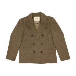 Brown Double Breasted Suit Jacket