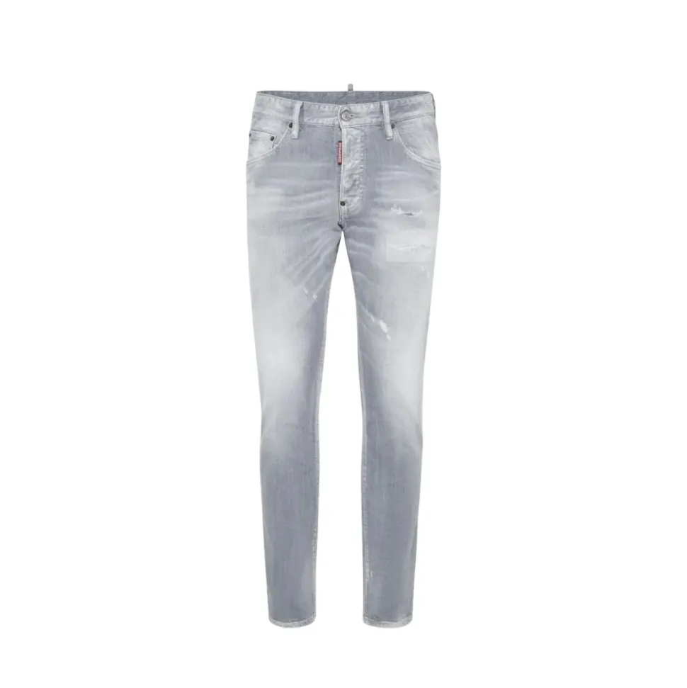 Brushed Grey Skater Jeans
