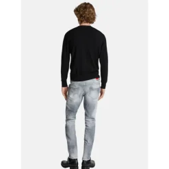 Brushed Grey Skater Jeans