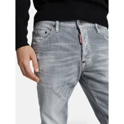 Brushed Grey Skater Jeans