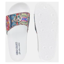 Bunter Strick-Sneaker