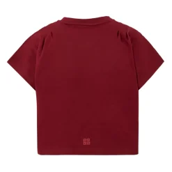 Burgund Kurzarm T-Shirt 4G Motiv