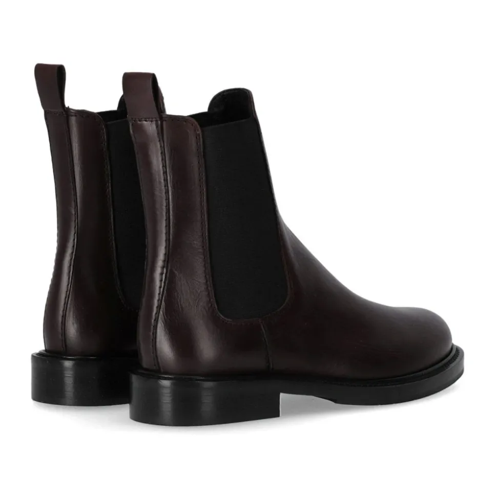 Burgunder Chelsea Boot mit Elastischer Zunge