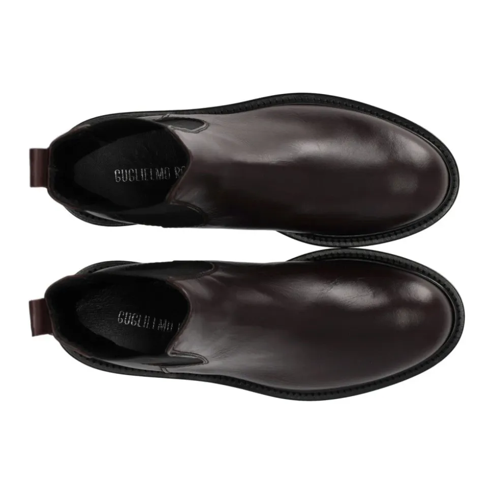 Burgunder Chelsea Boot mit Elastischer Zunge