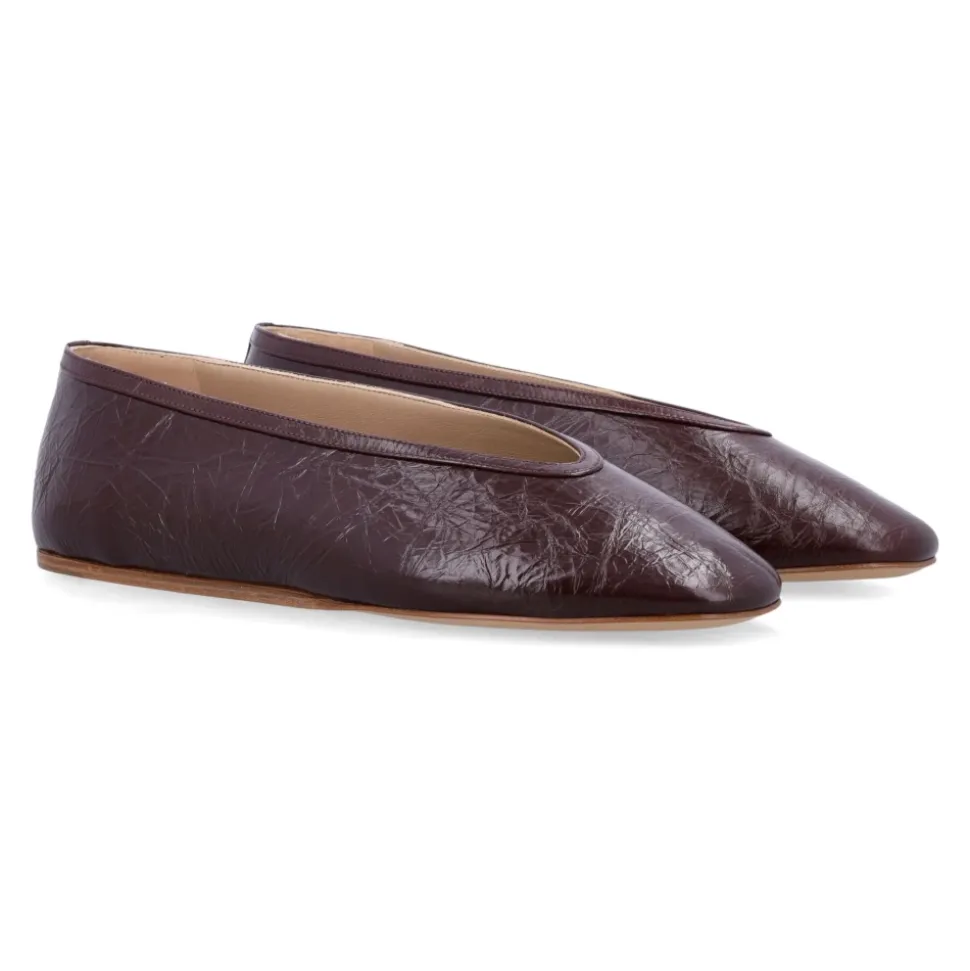 Burgunder Geschlossene Schuhe Luna Hausschuhe