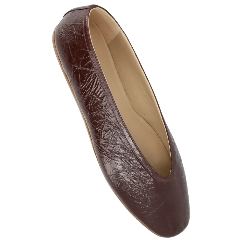 Burgunder Geschlossene Schuhe Luna Hausschuhe
