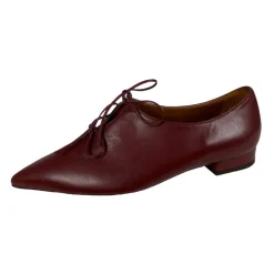 Burgunder Leder Schnürschuhe