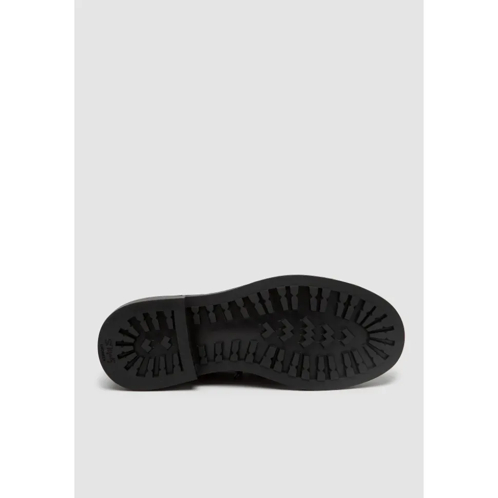 Burgunder Schnürschuh aus Leder