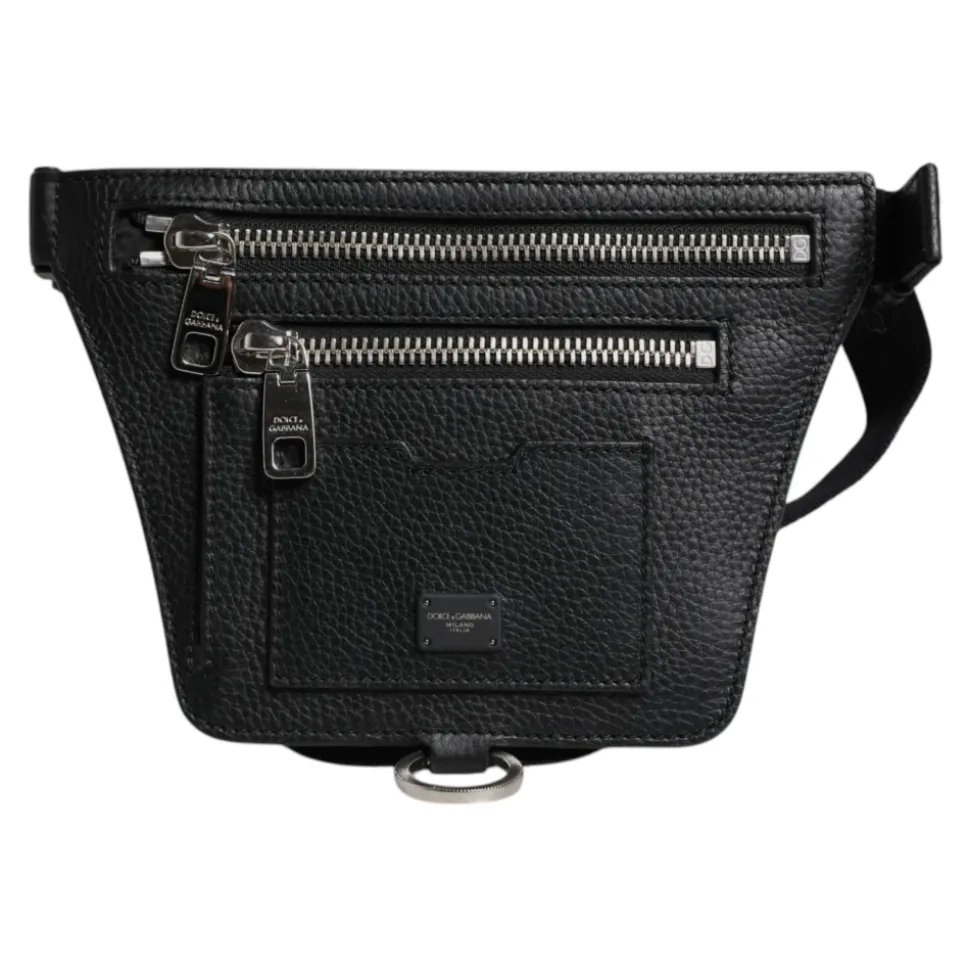 Calfskin Logo Plaque Gürteltasche
