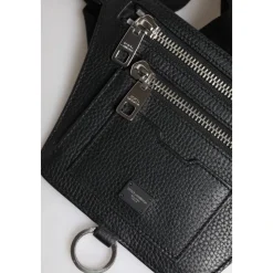 Calfskin Logo Plaque Gürteltasche