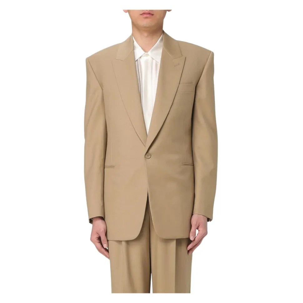 Camel Taillierter Blazer