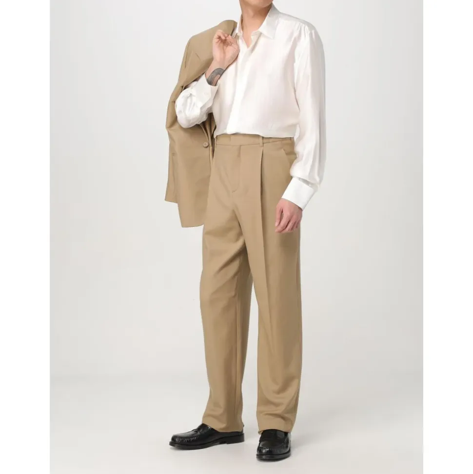 Camel Taillierter Blazer