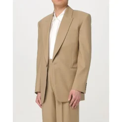 Camel Taillierter Blazer