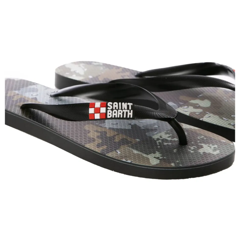 Camouflage Patch Flip Flops