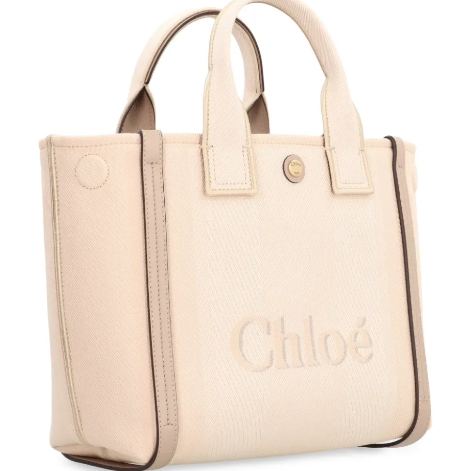 Canvas-Tasche mit Lederdetails
