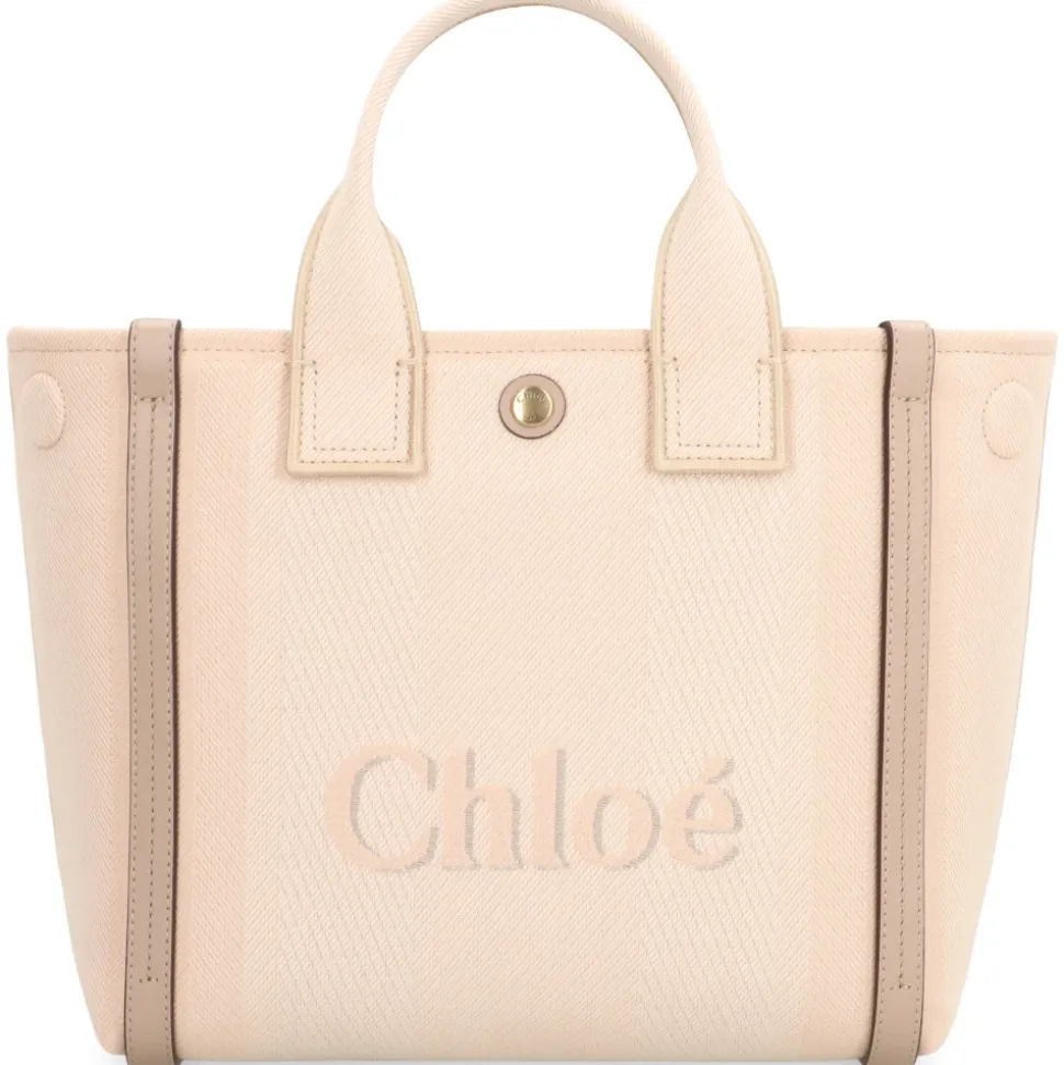 Canvas-Tasche mit Lederdetails