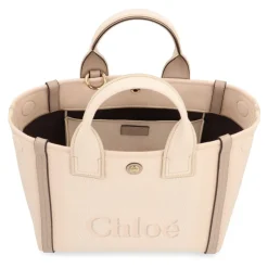 Canvas-Tasche mit Lederdetails
