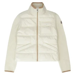 Cardigan mit wattierter Vorderseite