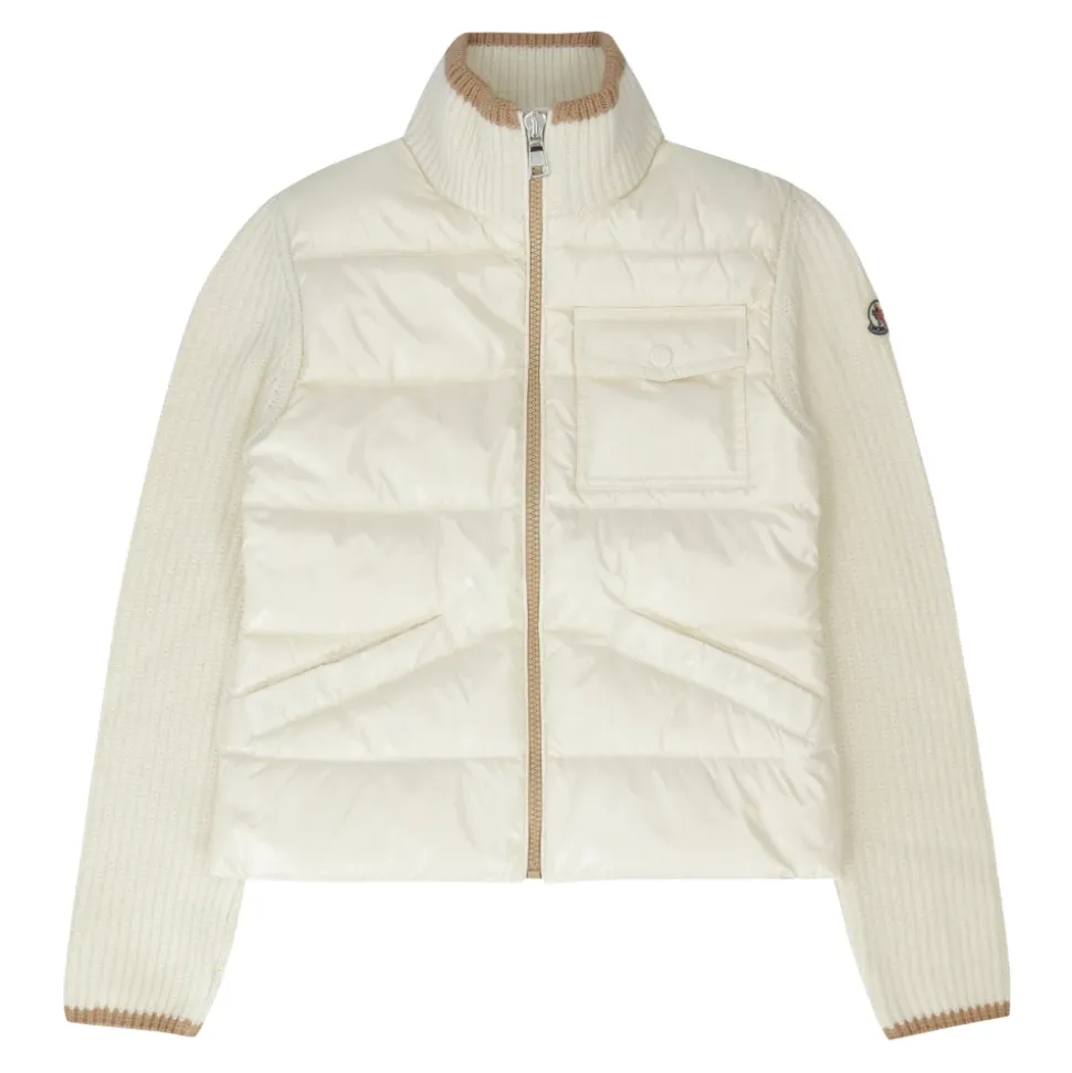 Cardigan mit wattierter Vorderseite
