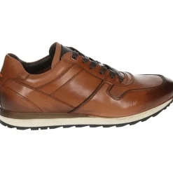 Casual Lederschuhe Cognac Farbe