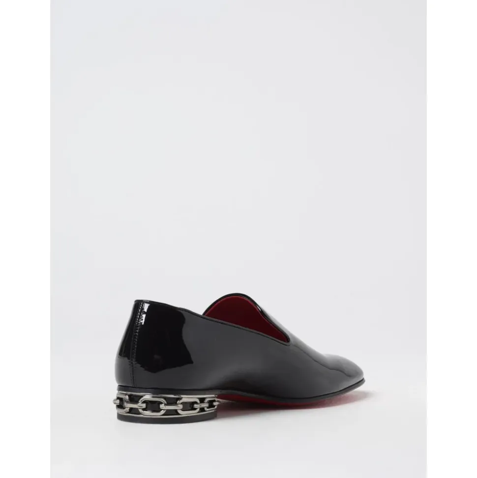 Chain Loafer Patent Leather SlipOn