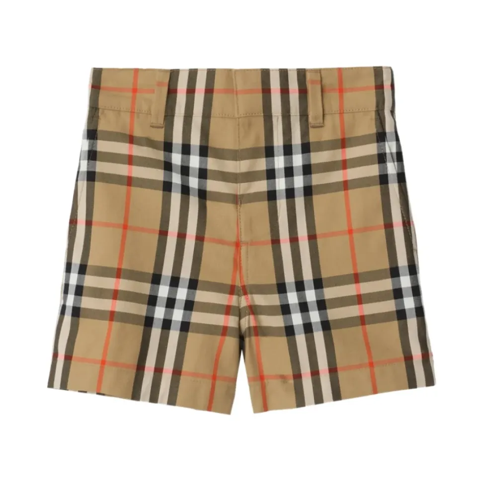 Check Cotton Shorts