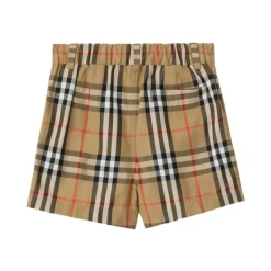 Check Cotton Shorts
