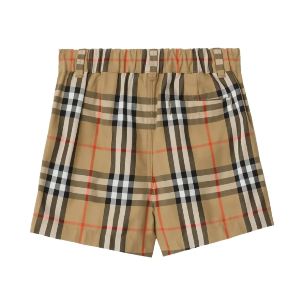 Check Cotton Shorts