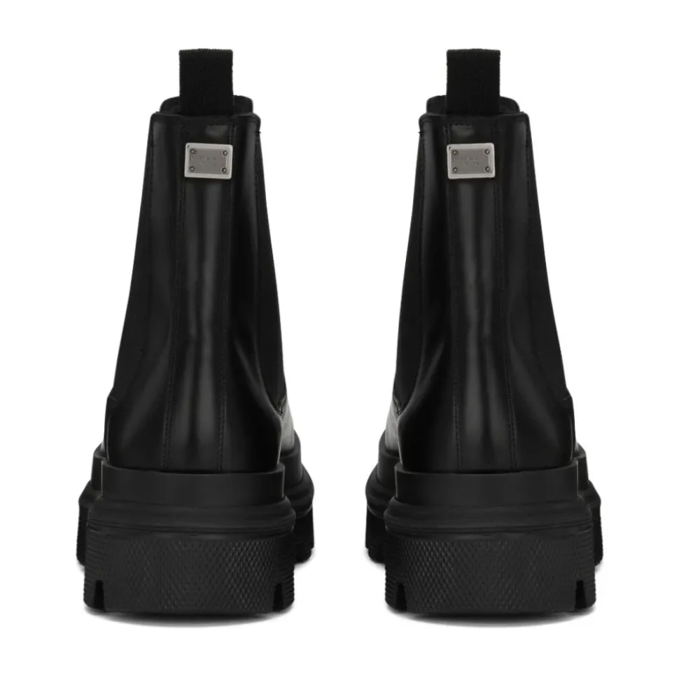 Chelsea Boots aus gebürstetem Kalbsleder