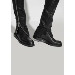 Chelsea Boots aus genarbtem Leder