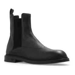 Chelsea Boots aus genarbtem Leder