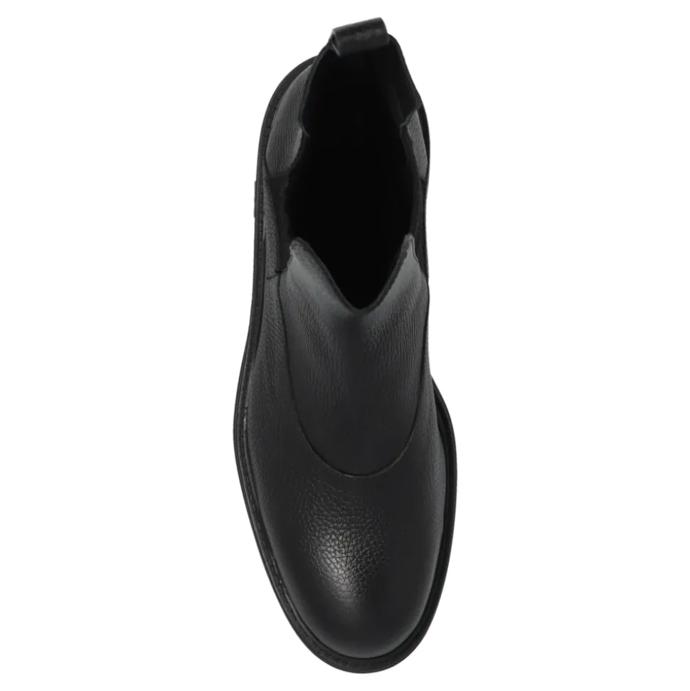 Chelsea Boots aus genarbtem Leder