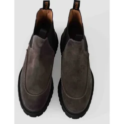 Chelsea Boots aus grauem Leder