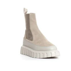 Chelsea Boots aus Leder und Wildleder