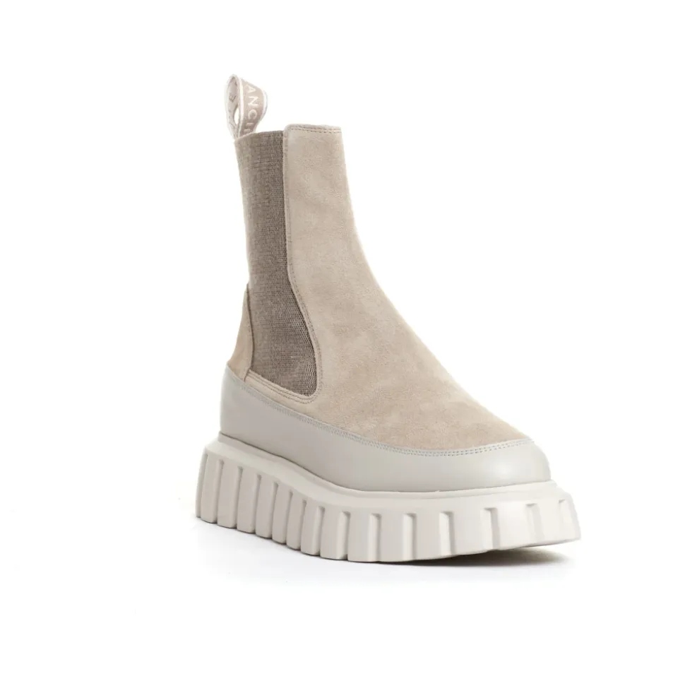 Chelsea Boots aus Leder und Wildleder