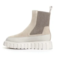 Chelsea Boots aus Leder und Wildleder