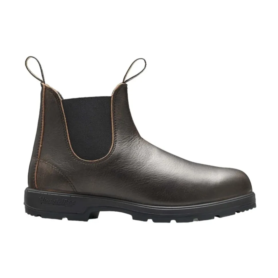 Chelsea Boots aus Vintage-braunem Premium-Leder