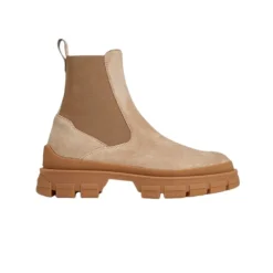 Chelsea Boots aus Wildleder mit Profilsohle