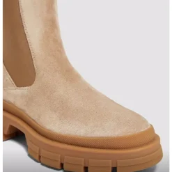 Chelsea Boots aus Wildleder mit Profilsohle