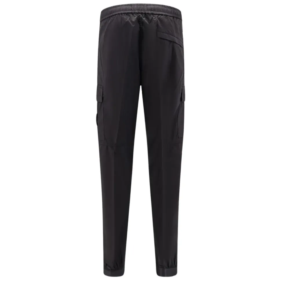 Chino-Hose mit regulärer Passform, Taschen und Kompass-Patch