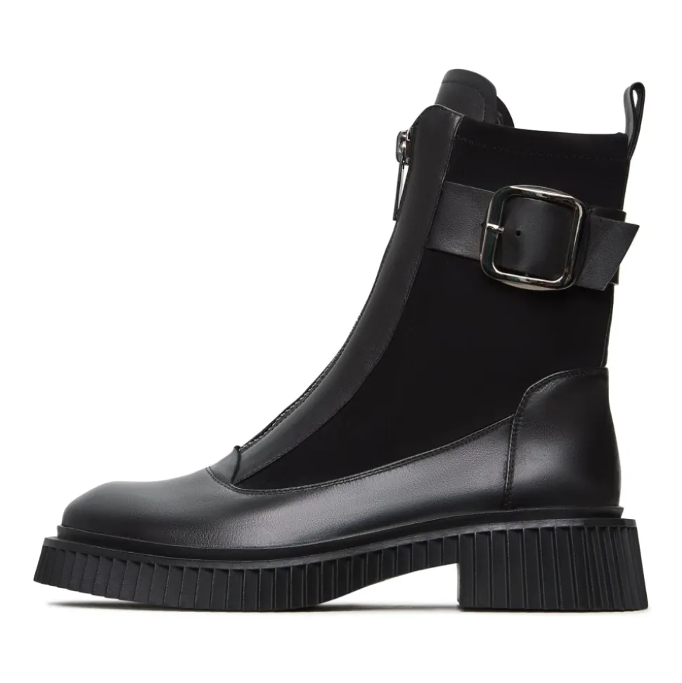 Chunky Sole Ankle Boots Ciara - Schwarz